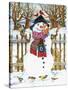 Snowman-Wendy Edelson-Stretched Canvas