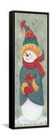Snowman-Beverly Johnston-Framed Stretched Canvas