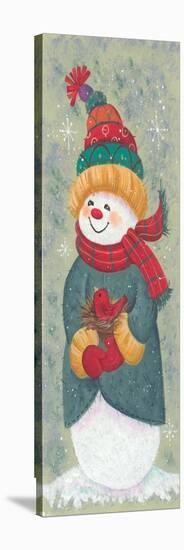 Snowman-Beverly Johnston-Stretched Canvas