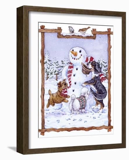 Snowman-Wendy Edelson-Framed Giclee Print