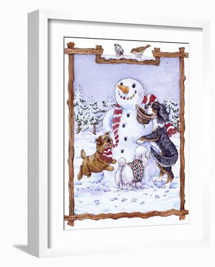 Snowman-Wendy Edelson-Framed Giclee Print