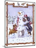 Snowman-Wendy Edelson-Mounted Giclee Print