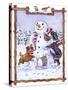Snowman-Wendy Edelson-Stretched Canvas