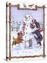 Snowman-Wendy Edelson-Stretched Canvas