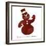 Snowman-Erin Clark-Framed Giclee Print