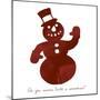 Snowman-Erin Clark-Mounted Giclee Print