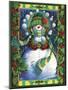 Snowman-David Galchutt-Mounted Giclee Print