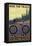 Snowmass, Colorado - Mountain Bike-Lantern Press-Framed Stretched Canvas