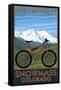 Snowmass, Colorado - Ride the Trails-Lantern Press-Framed Stretched Canvas