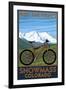 Snowmass, Colorado - Ride the Trails-Lantern Press-Framed Art Print