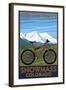 Snowmass, Colorado - Ride the Trails-Lantern Press-Framed Art Print