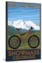 Snowmass, Colorado - Ride the Trails-Lantern Press-Stretched Canvas