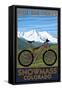 Snowmass, Colorado - Ride the Trails-Lantern Press-Framed Stretched Canvas