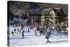 Snowmass Village, Snowmass Village Ski Area, Colorado, USA-Walter Bibikow-Stretched Canvas