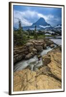 Snowmelt Stream in Glacier National Park, Montana-Howie Garber-Framed Premium Photographic Print