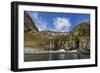 Snowmelt Waterfall in Hercules Bay, South Georgia, Polar Regions-Michael Nolan-Framed Photographic Print