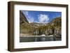 Snowmelt Waterfall in Hercules Bay, South Georgia, Polar Regions-Michael Nolan-Framed Photographic Print