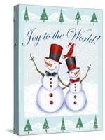 Snowmen 1-Kimura Designs-Stretched Canvas