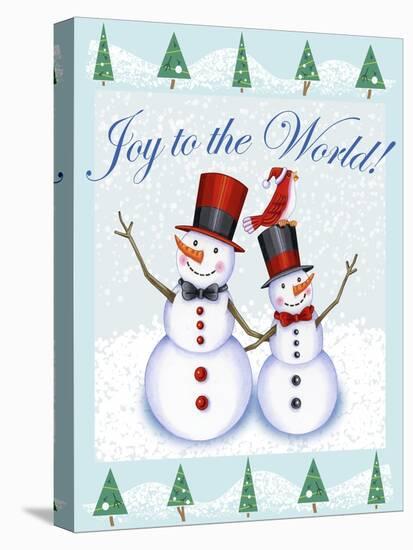 Snowmen 1-Kimura Designs-Stretched Canvas