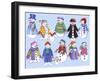 Snowmen 5-Kimura Designs-Framed Giclee Print