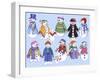 Snowmen 5-Kimura Designs-Framed Giclee Print