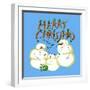 Snowmen Family Christmas-Cherie Roe Dirksen-Framed Premium Giclee Print