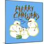 Snowmen Family Christmas-Cherie Roe Dirksen-Mounted Premium Giclee Print