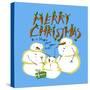 Snowmen Family Christmas-Cherie Roe Dirksen-Stretched Canvas