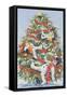 Snowmen in a Christmas Tree, 1999-David Cooke-Framed Stretched Canvas