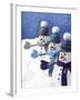 Snowmen in a Row-Gaetano-Framed Photographic Print