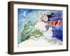 Snowmen in the Snow-sylvia pimental-Framed Art Print