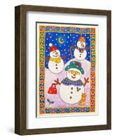 Snowmen in the Snow-Cathy Baxter-Framed Giclee Print