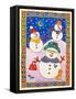 Snowmen in the Snow-Cathy Baxter-Framed Stretched Canvas