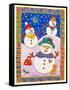 Snowmen in the Snow-Cathy Baxter-Framed Stretched Canvas