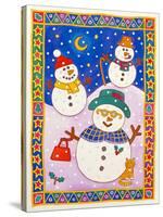 Snowmen in the Snow-Cathy Baxter-Stretched Canvas