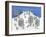 Snowmen on Pine Hill-Gordon Barker-Framed Giclee Print