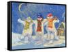 Snowmen's Night Out, 2008-David Cooke-Framed Stretched Canvas