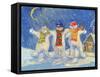 Snowmen's Night Out, 2008-David Cooke-Framed Stretched Canvas