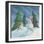 Snowmen Spinning-Chantal Candon-Framed Giclee Print