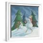 Snowmen Spinning-Chantal Candon-Framed Giclee Print