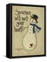 Snowmen Will Melt Your Heart-Debbie McMaster-Framed Stretched Canvas