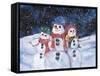 Snowmen-Kathleen Parr McKenna-Framed Stretched Canvas