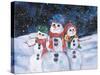 Snowmen-Kathleen Parr McKenna-Stretched Canvas