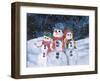 Snowmen-Kathleen Parr McKenna-Framed Art Print