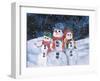 Snowmen-Kathleen Parr McKenna-Framed Art Print