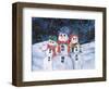 Snowmen-Kathleen Parr McKenna-Framed Art Print