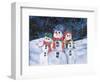 Snowmen-Kathleen Parr McKenna-Framed Art Print