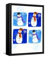 Snowmen-Anna Platts-Framed Stretched Canvas