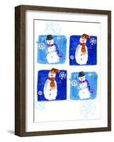 Snowmen-Anna Platts-Framed Premium Giclee Print