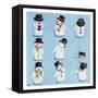 Snowmen-Louise Tate-Framed Stretched Canvas